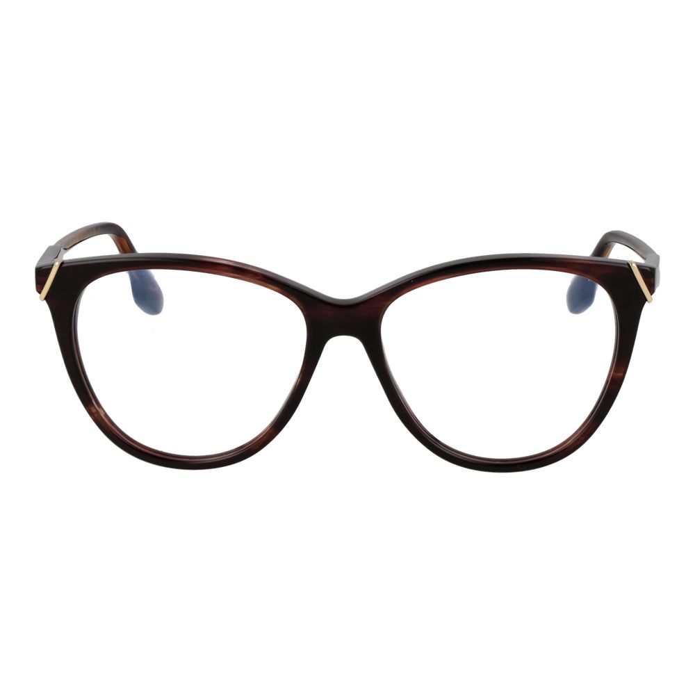 Victoria Beckham Brown Acetate Glasses Frames