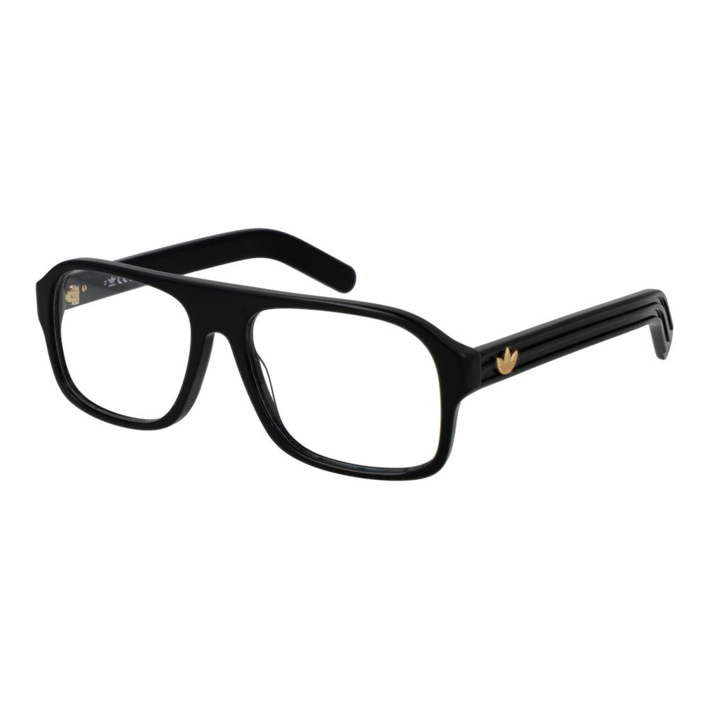 Adidas black plastic glasses frames with sleek design and adjustable temples, suitable for everyday wear.