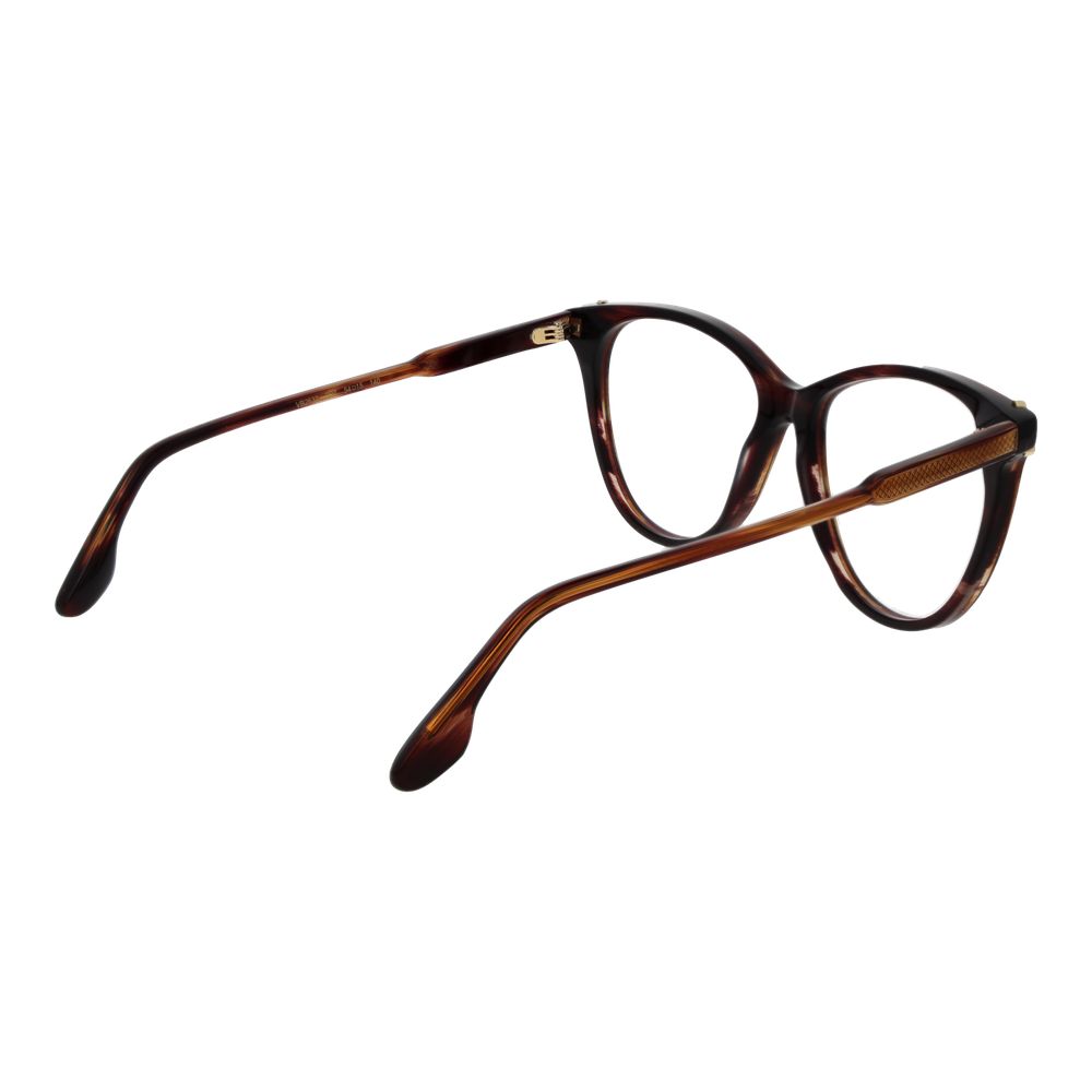 Victoria Beckham Brown Acetate Glasses Frames