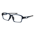 Adidas blue plastic eyeglass frames with a sleek, modern design and smooth finish, suitable for stylish everyday wear.