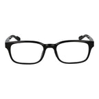 Adidas black plastic eyeglass frames with sleek design and modern style, suitable for everyday wear and fashion.