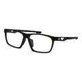 Adidas black plastic glasses frames with a sleek, modern design and rounded lenses, lightweight and stylish eyewear for everyday wear.