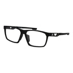 Adidas black plastic glasses frames with a sleek, modern design and rounded lenses, lightweight and stylish eyewear for everyday wear.