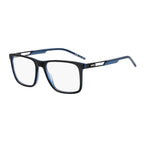 Hugo Boss Bicolor acetate glasses frames with bold design and sleek two-tone color for sophisticated style.
