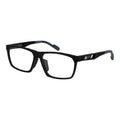 Black plastic Adidas glasses frames with sleek design and subtle logo detail, perfect for stylish everyday wear.
