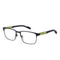 Adidas blue metal glasses frames with sleek design and adjustable nose pads for stylish eyewear.