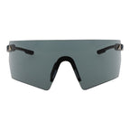 Adidas black plastic sunglasses with dark tinted lenses and sleek frame, perfect for outdoor sun protection and stylish wear.