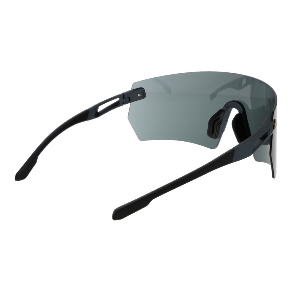 Black plastic Adidas sunglasses with sleek frame and dark lenses, ideal for casual outdoor wear.