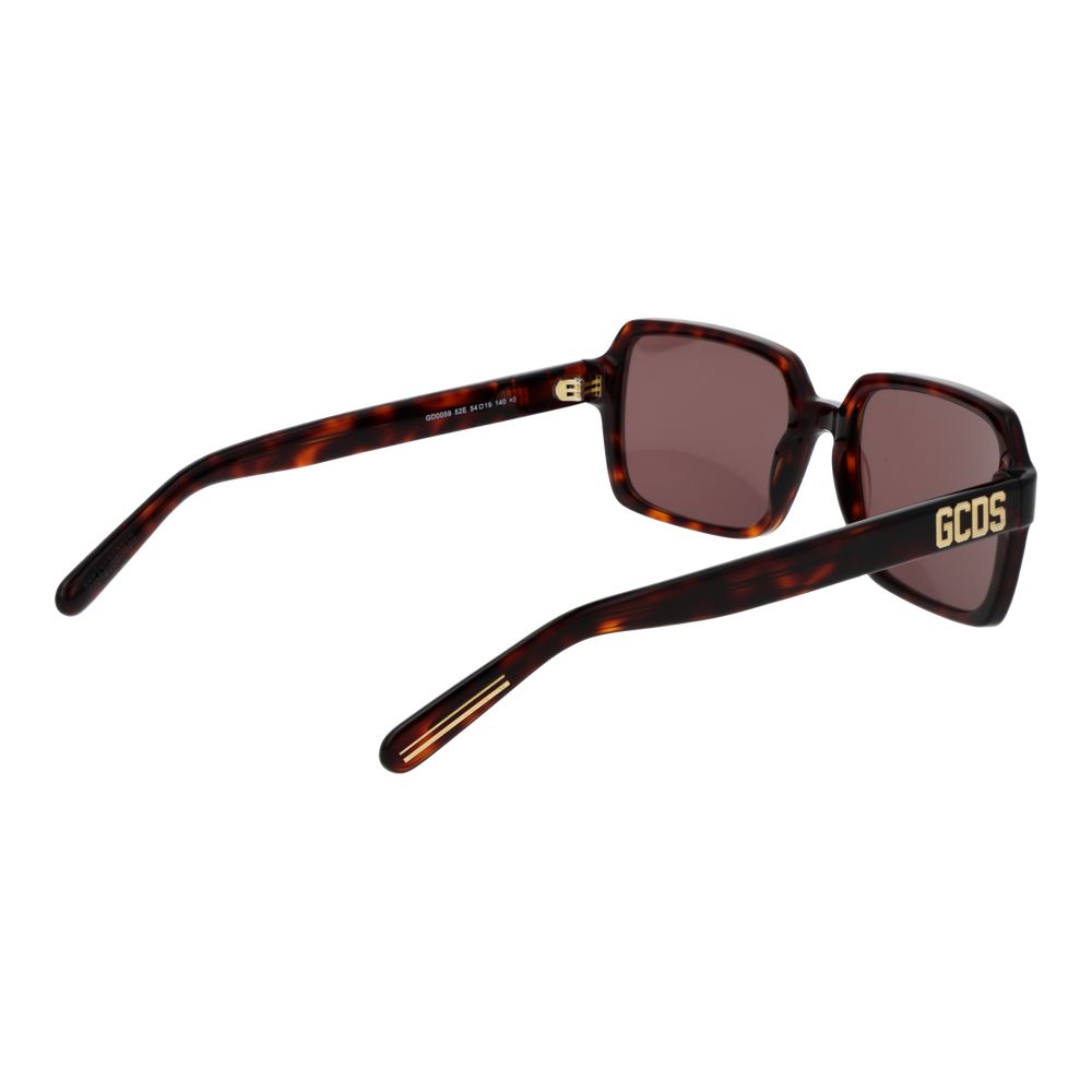 GCDS Brown Plastic Sunglasses GCDS