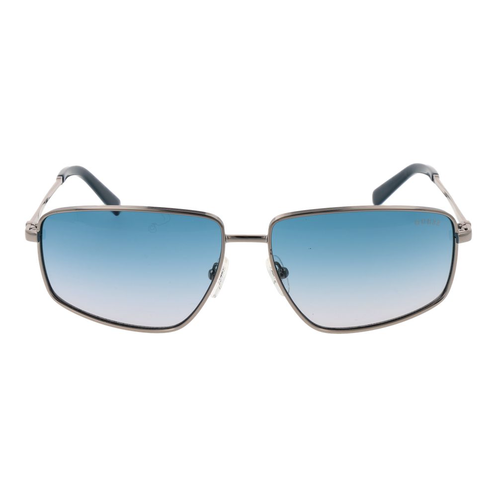 Guess silver metal sunglasses with sleek frame and tinted lenses, stylish and modern eyewear for casual or fashionable wear.