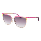 Guess rose gold metal sunglasses with sleek frame and tinted lenses, stylish and modern accessory for sun protection.
