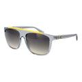 Guess gray plastic sunglasses with rounded frames and dark tinted lenses, stylish and lightweight for everyday wear.