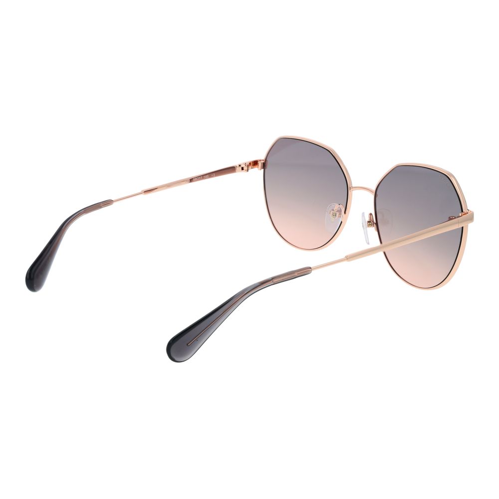Max & Co rose gold metal and plastic sunglasses with sleek design and tinted lenses, stylish eyewear for sun protection.