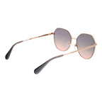 Max & Co rose gold metal and plastic sunglasses with sleek design and tinted lenses, stylish eyewear for sun protection.