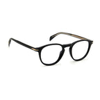 David Beckham black acetate glasses frames with sleek design and clear lenses, stylish eyewear for everyday wear.