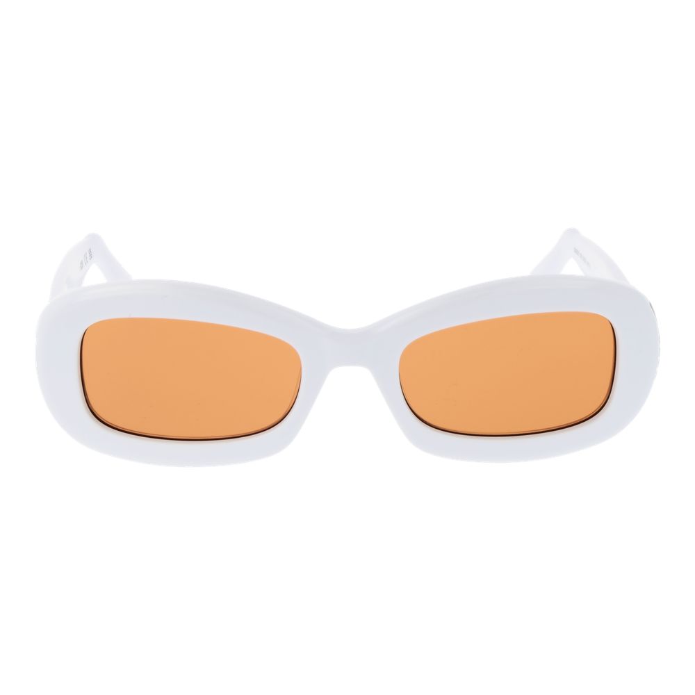 GCDS White Plastic Sunglasses GCDS