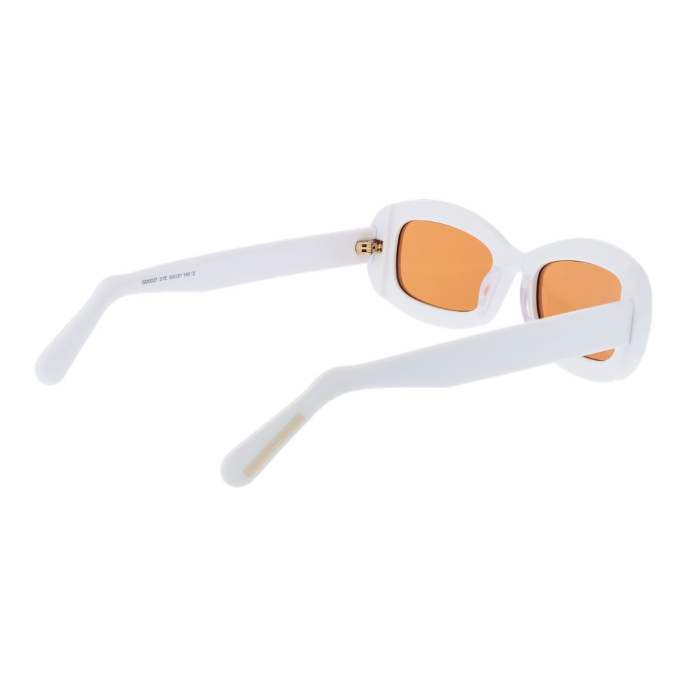 GCDS White Plastic Sunglasses GCDS
