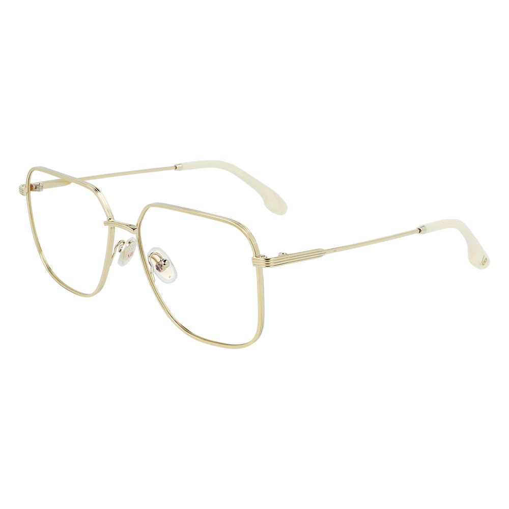 Victoria Beckham Gold Metal Glasses Frames