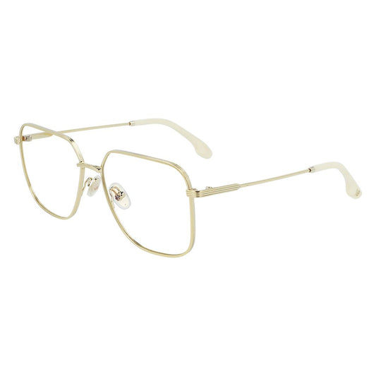 Victoria Beckham Gold Metal Glasses Frames