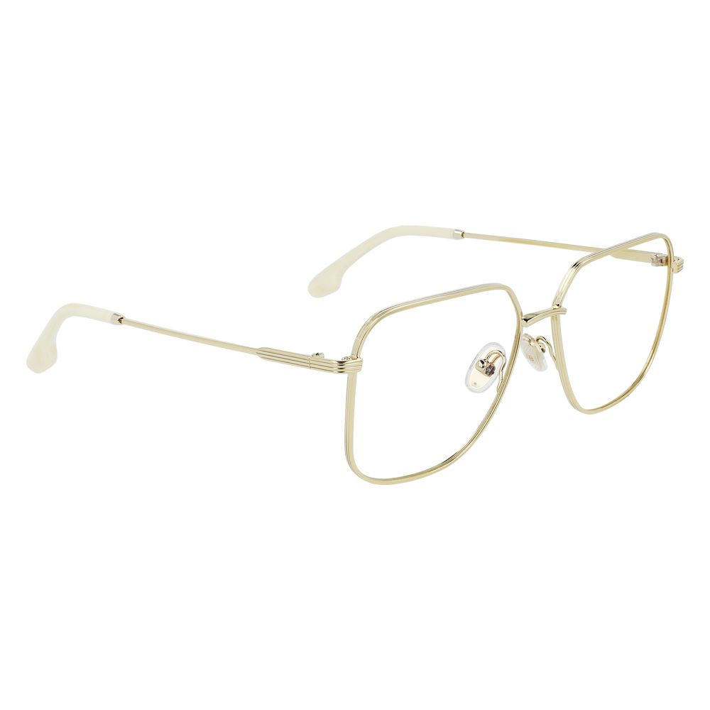 Victoria Beckham Gold Metal Glasses Frames