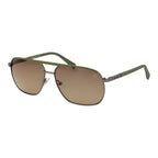 Timberland gray metal sunglasses with sleek frame and tinted lenses, stylish eyewear for UV protection.