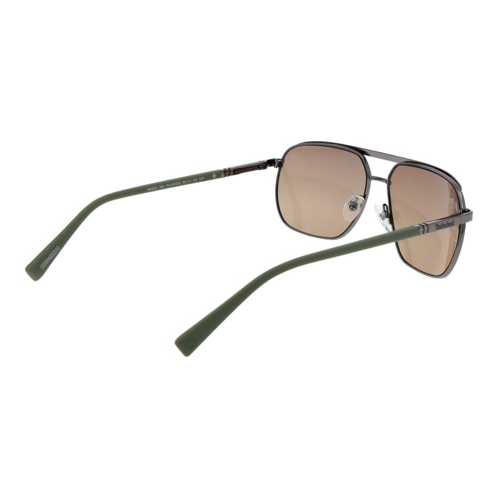 Timberland gray metal sunglasses with sleek frame and tinted lenses, stylish eyewear for outdoor activities and casual wear.