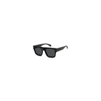 Polaroid black polycarbonate sunglasses with dark lenses and sleek frame design.