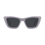 Polaroid purple polycarbonate sunglasses with rounded frames and tinted lenses, stylish and lightweight for everyday wear.