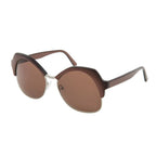 Andy Wolf Brown Metal Sunglasses