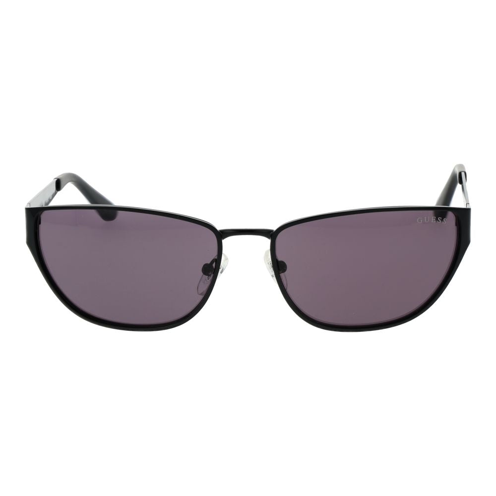 Guess black metal sunglasses with sleek frames and dark lenses, stylish eyewear for a modern look.