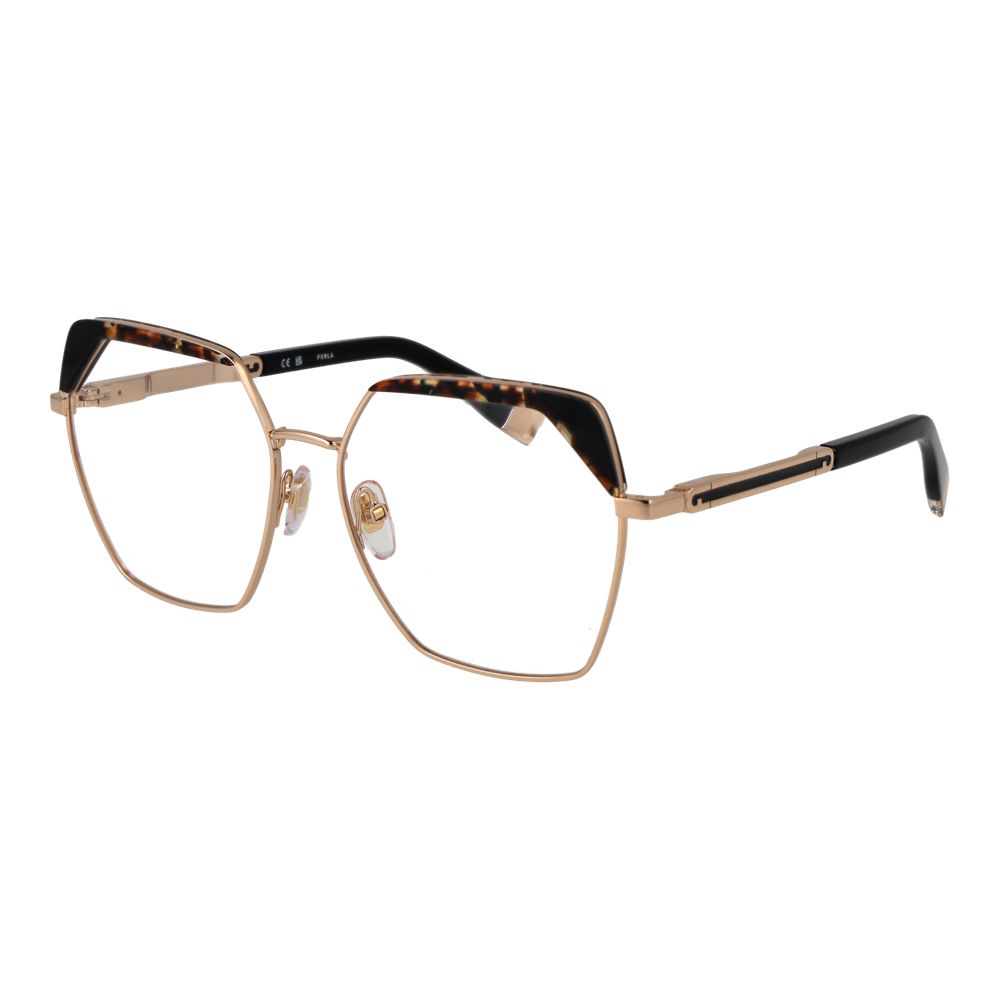 Furla Rose Gold Stainless Steel Glasses Frames