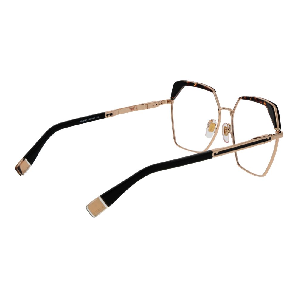 Furla Rose Gold Stainless Steel Glasses Frames