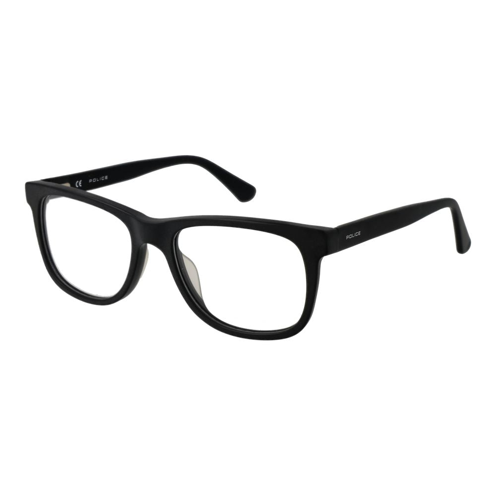 Police Black Cellulose Acetate Glasses Frames