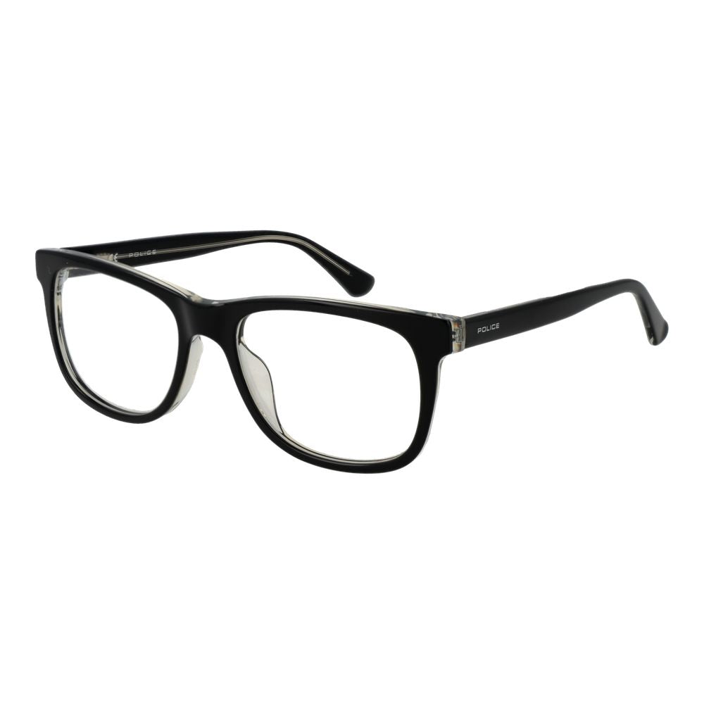 Police Black Cellulose Acetate Glasses Frames