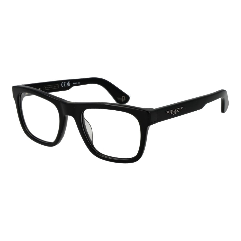 Police Black Cellulose Acetate Glasses Frames Police