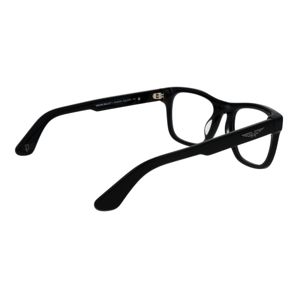 Police Black Cellulose Acetate Glasses Frames Police
