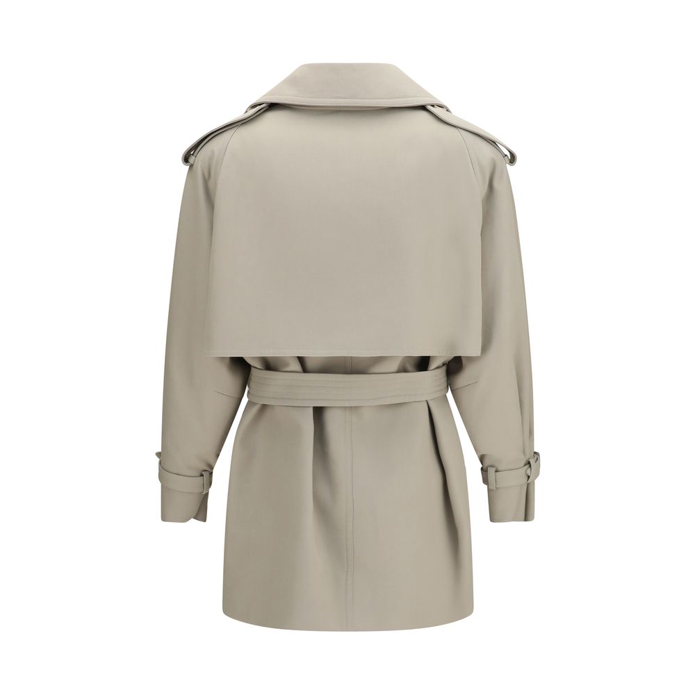 Max Mara Beige Cotton Trench Coat Max Mara