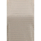 Brunello Cucinelli Beige Cotton Sleeveles T-Shirt