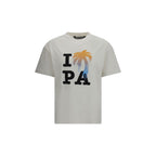 Palm Angels White Cotton T-Shirt Palm Angels
