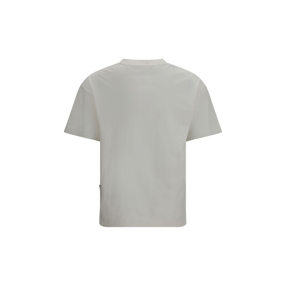Palm Angels White Cotton T-Shirt Palm Angels
