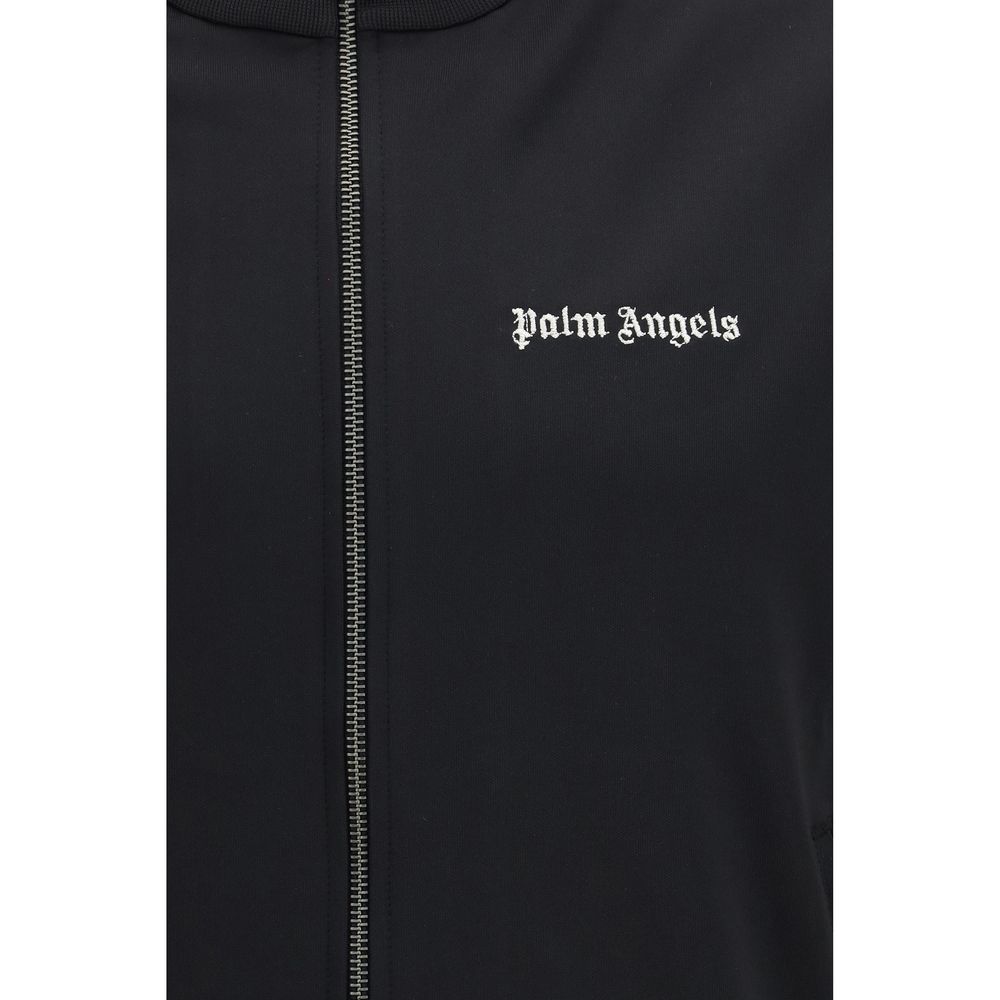 Palm Angels Black Polyester Sweatshirt Palm Angels
