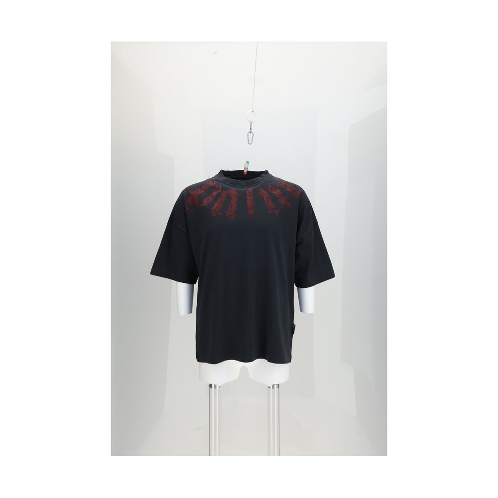 Palm Angels Black Cotton T-Shirt Palm Angels