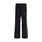 Palm Angels Black Polyester Athletic Pants