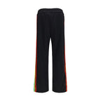 Palm Angels Black Polyester Athletic Pants