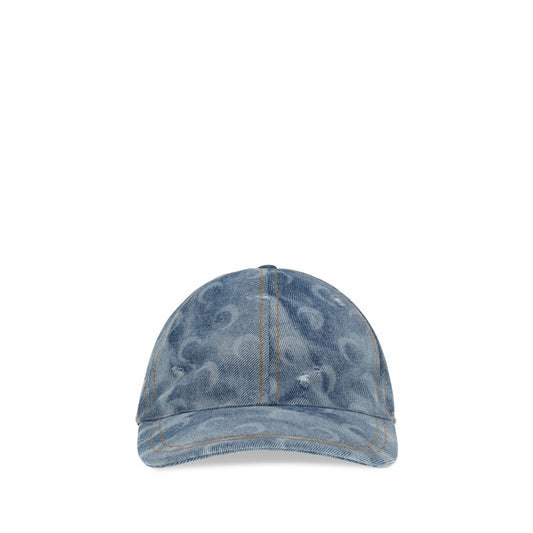 Marine Serre Blue Cotton Cap Baseball Hat