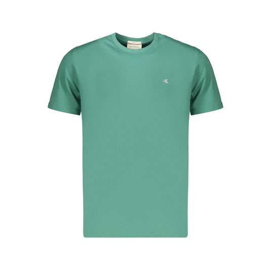 Calvin Klein Green Cotton Mens T-Shirt Calvin Klein