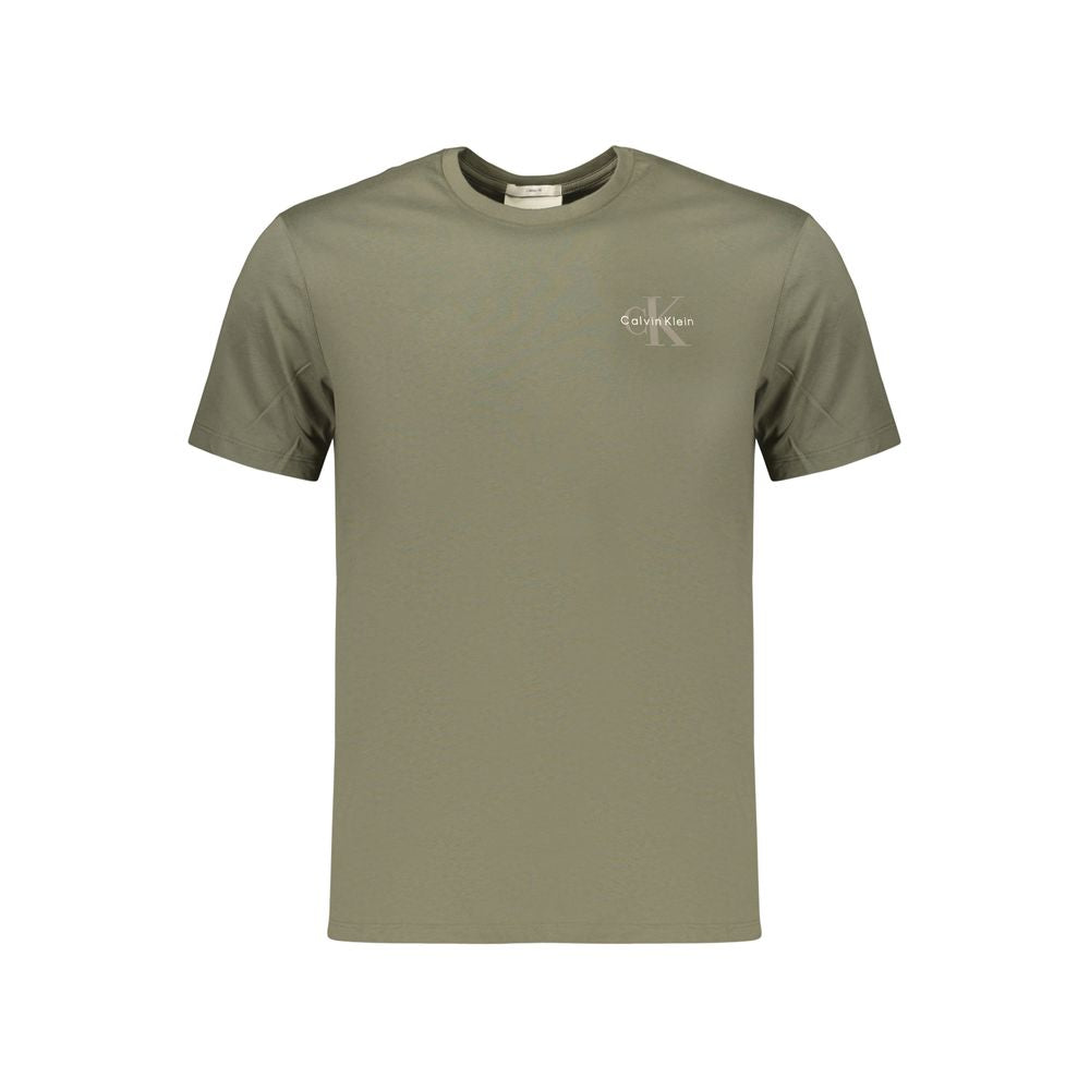 Calvin Klein Green Cotton Men's T-Shirt Calvin Klein
