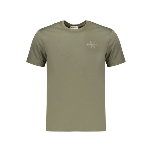 Calvin Klein Green Cotton Men's T-Shirt Calvin Klein