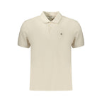 Calvin Klein Beige Cotton Mens Polo Shirt