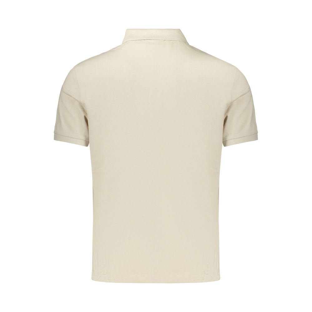 Calvin Klein Beige Cotton Mens Polo Shirt - Eljoys Fashion 